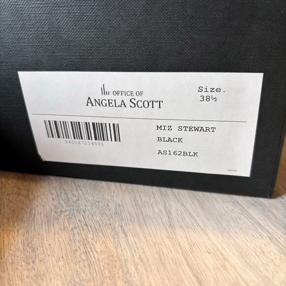 The Office of Angela Scott Miz Stewart Black Leather Oxford Shoes EU 38.5 US 8.5 - Picture 16 of 16